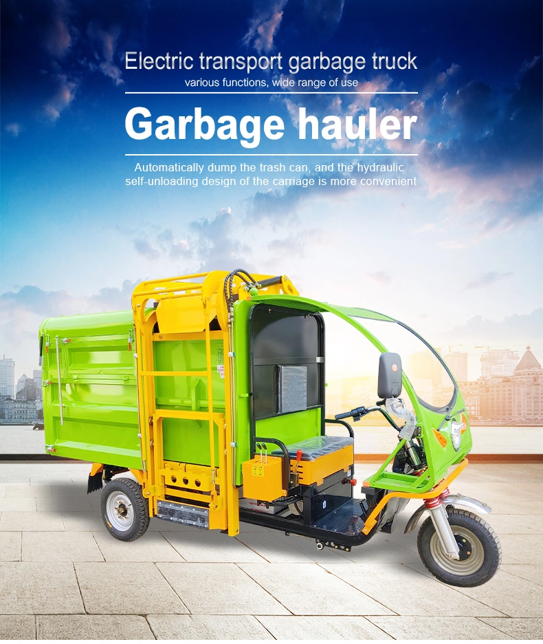 High Power Endurance Automatic Small Dump Garbage Truck with Electric